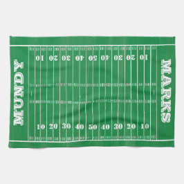 サッカーファミリー日曜日ゲームデイギフト キッチンタオル