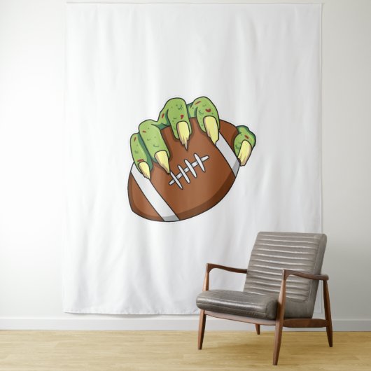 サッカーファンのためのサッカーハロウィーンデザイン タペストリー (インサイチュ)