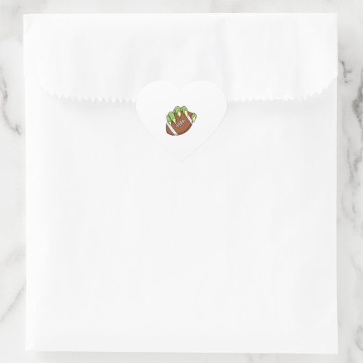 サッカーファンのためのサッカーハロウィーンデザイン ハートシール (バッグ)