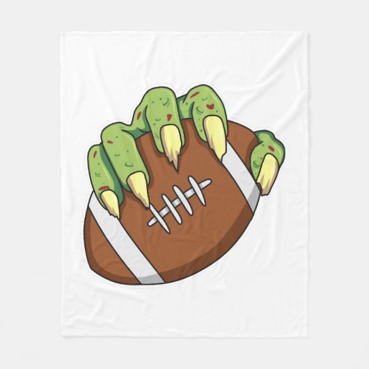 サッカーファンのためのサッカーハロウィーンデザイン フリースブランケット (正面)