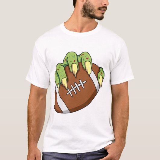 サッカーファンのためのハロウィンデザイン Tシャツ (正面)