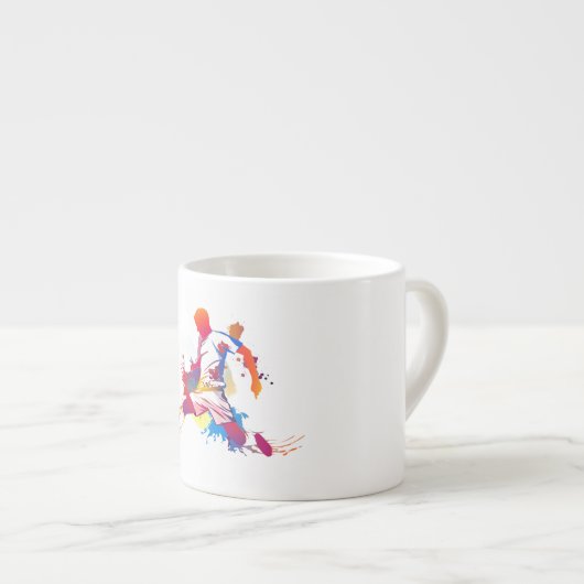 サッカーファンのためのマグカップ エスプレッソカップ (正面右)