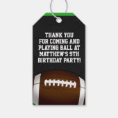 サッカーファンのためのラベルを好む贈り物ラベル ギフトタグ (正面)