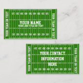 サッカーファンのコーチ選手 名刺 (正面/裏面)