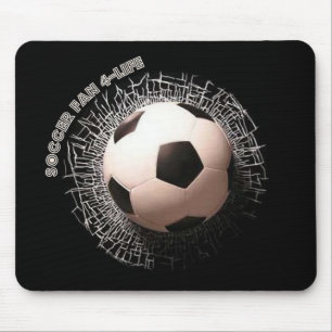 サッカーファンのサッカーボール柄マウスパッド マウスパッド