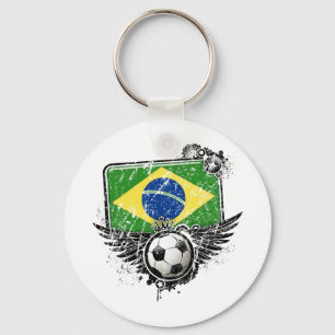 サッカーファンのブラジル キーホルダー