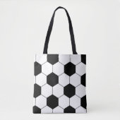 サッカーファンの女の子 トートバッグ (正面)