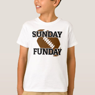 サッカーファンの日曜日の運動おもしろい Tシャツ