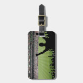 サッカーファンの荷物のラベル ラゲッジタグ (正面縦)