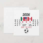 サッカーファンへのギフト 招待状 (正面/裏面)