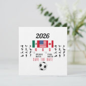 サッカーファンへのギフト 招待状 (スタンド正面)