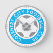 サッカーファンまたはサッカーサポーターのラウンドクロック ラウンド壁時計 (正面)