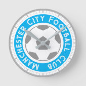 サッカーファンまたはサッカーサポーターのラウンドクロック ラウンド壁時計 (正面)