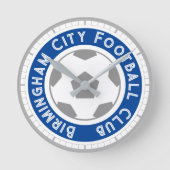 サッカーファンまたはサッカーサポーターのラウンドクロック ラウンド壁時計 (正面)