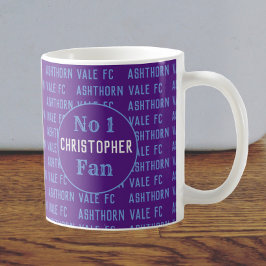 サッカーファンまたはサッカーサポーターClaret & Blue コーヒーマグカップ