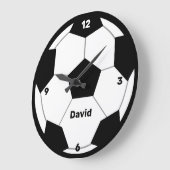 サッカーファンアクリル壁時計 ラージ壁時計 (傾斜)