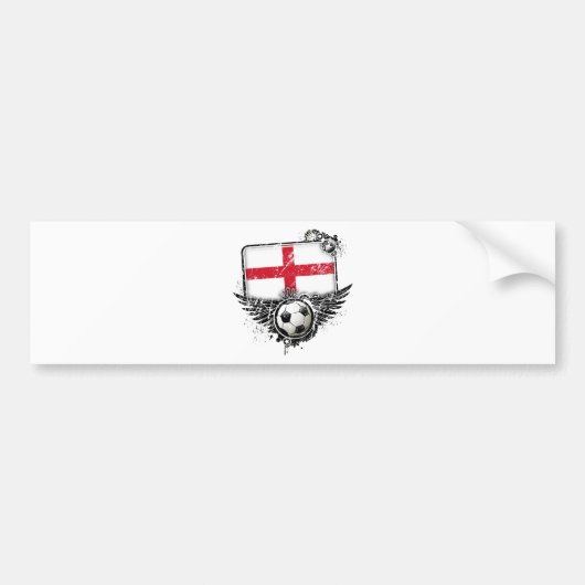 サッカーファンイギリス バンパーステッカー (正面)