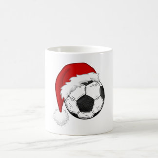 サッカーファンクリスマスシャツデザインサッカー選手 コーヒーマグカップ