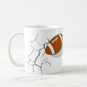 サッカーファンスポーツチームマンケーブ コーヒーマグカップ (左)