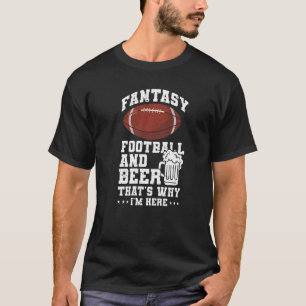 サッカーファンタジーサッカーとビールレジェンド荷車を引くズ Tシャツ
