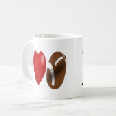 サッカーファンハーフ文字コーヒーマグ コーヒーマグカップ (正面左)