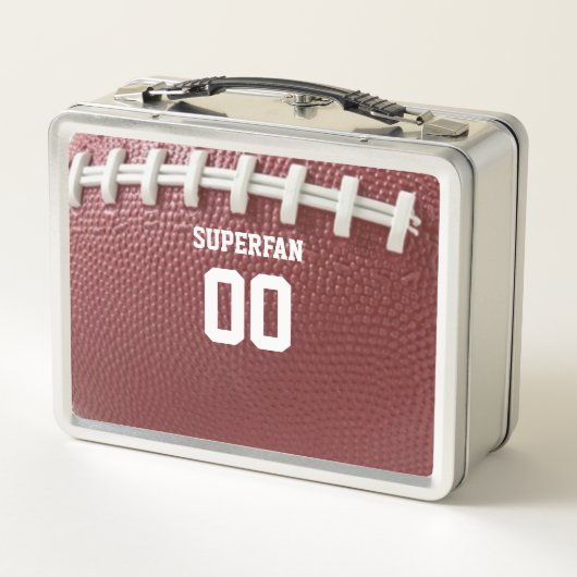 サッカーファンパーソナライズされた メタルランチボックス (裏面)