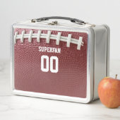 サッカーファンパーソナライズされた メタルランチボックス (インサイチュ)