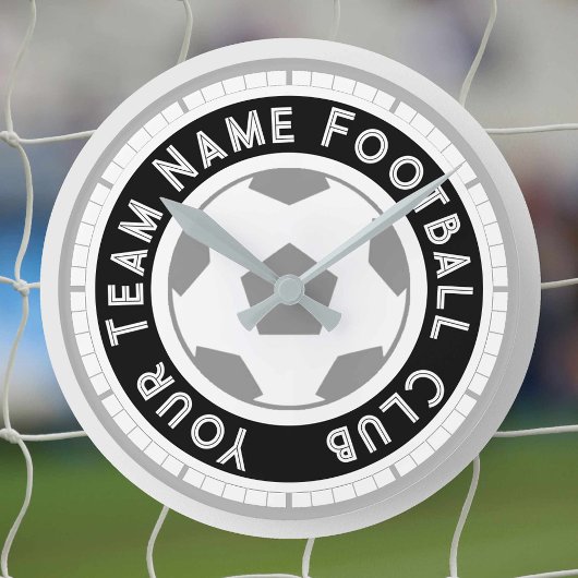 サッカーファン又はサッカーサポーター ラウンド壁時計