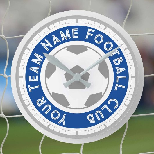 サッカーファン又はサッカーサポーター ラウンド壁時計