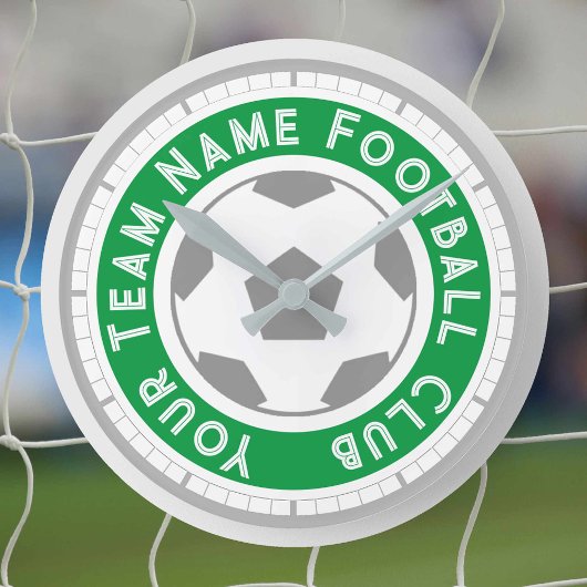 サッカーファン又はサッカーサポーター ラウンド壁時計