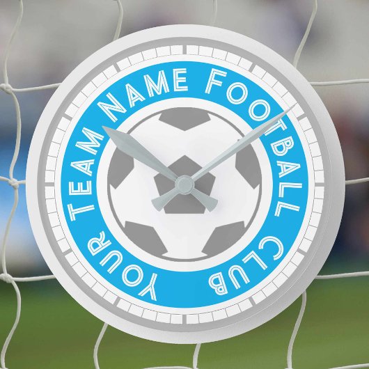 サッカーファン又はサッカーサポーター ラウンド壁時計