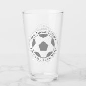 サッカーファン名&サッカークラブ タンブラーグラス (正面)