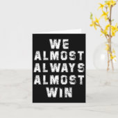 サッカーファン愛好家おもしろいレトロ私たちはほぼ常 カード (黄色い花)