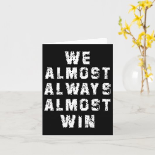 サッカーファン愛好家おもしろいレトロ私たちはほぼ常 カード (黄色い花)