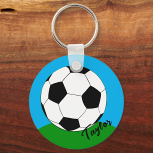 サッカーファン用キーチモノグラムのェイン/サッカー キーホルダー