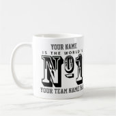 サッカーファン1位 コーヒーマグカップ (左)