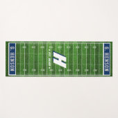 サッカーファン |カカスタムラーモノグラムシルバー |海軍 ヨガマット (正面(横))