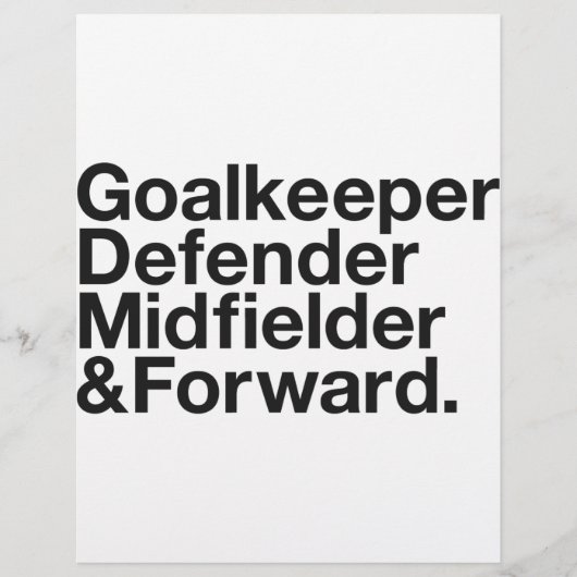 サッカーファン チラシ (正面)