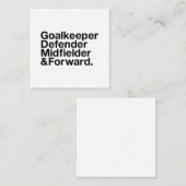 サッカーファン ノートカード (正面/裏面)