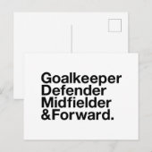 サッカーファン ポストカード (正面/裏面)