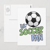 サッカーファン ポストカード (正面/裏面)