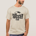 サッカーファン Tシャツ<br><div class="desc">サッカーファンのデザイン</div>