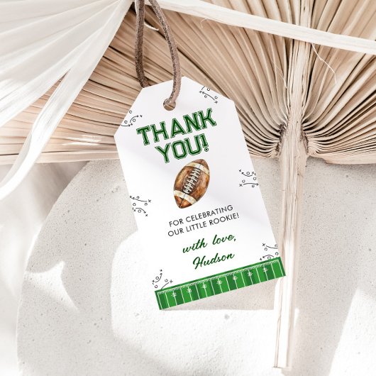 サッカーファーストイヤーダウンお誕生日パーティー ギフトタグ