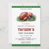 サッカーファーストバースデーパーティー 招待状 (正面)