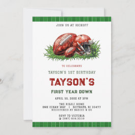 サッカーファーストバースデーパーティー 招待状