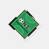 サッカーファースト誕生日ナプキンス スタンダードカクテルナプキン (角)