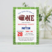 サッカーファースト誕生日 招待状 (スタンド正面)