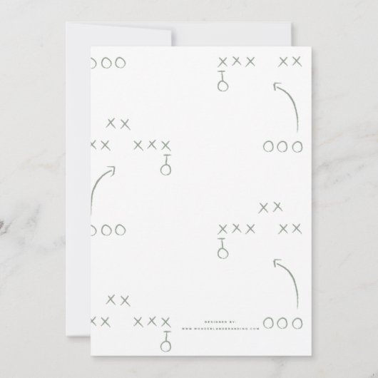 サッカーファースト誕生日 招待状 (裏面)