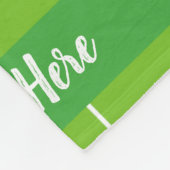 サッカーフィールドとチーム フリースブランケット (角)