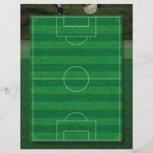 サッカーフィールドのチラシ チラシ